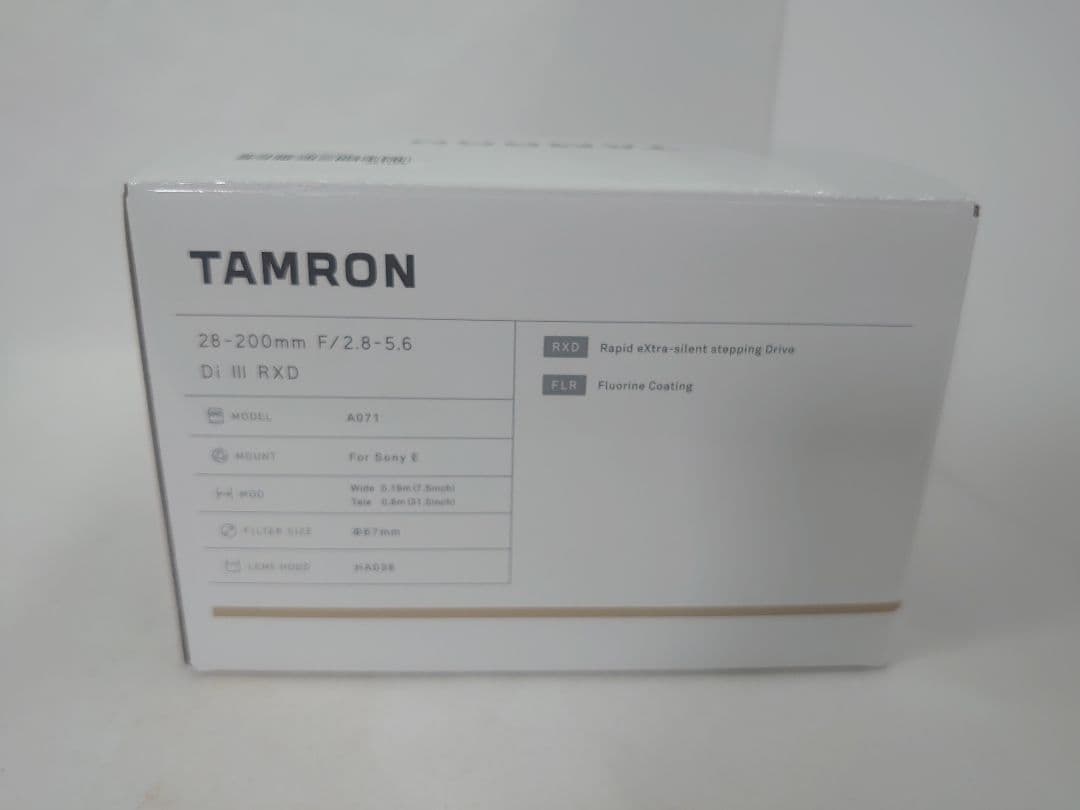 TAMRON 28-200mm F/2.8-5.6 Di III RXDソニー