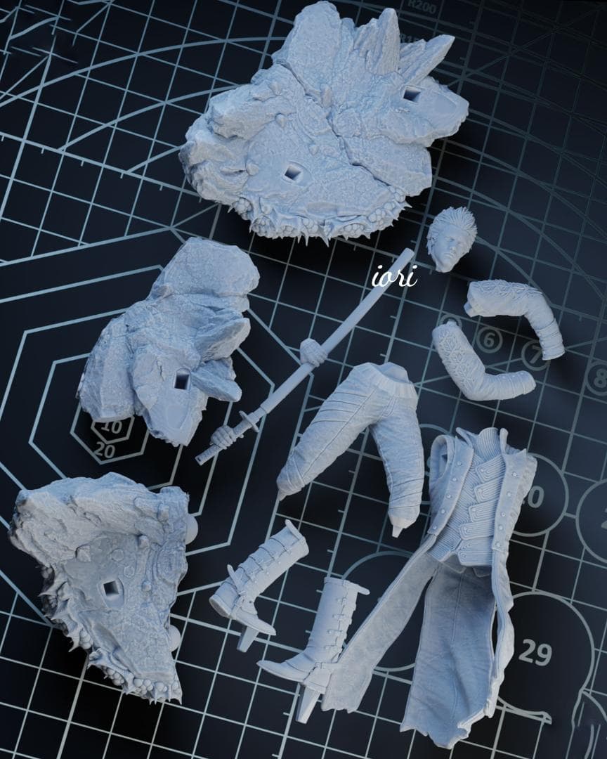 1/10　未塗装 未組立　フィギュア　ガレージキット 【 バージル 】