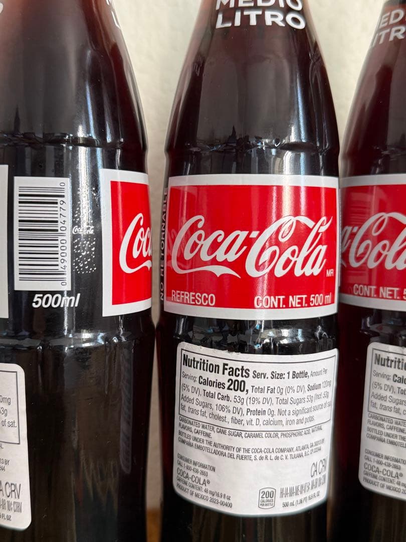 メキシカン　コカコーラ 500ml×4本セット　ガラス瓶　お得