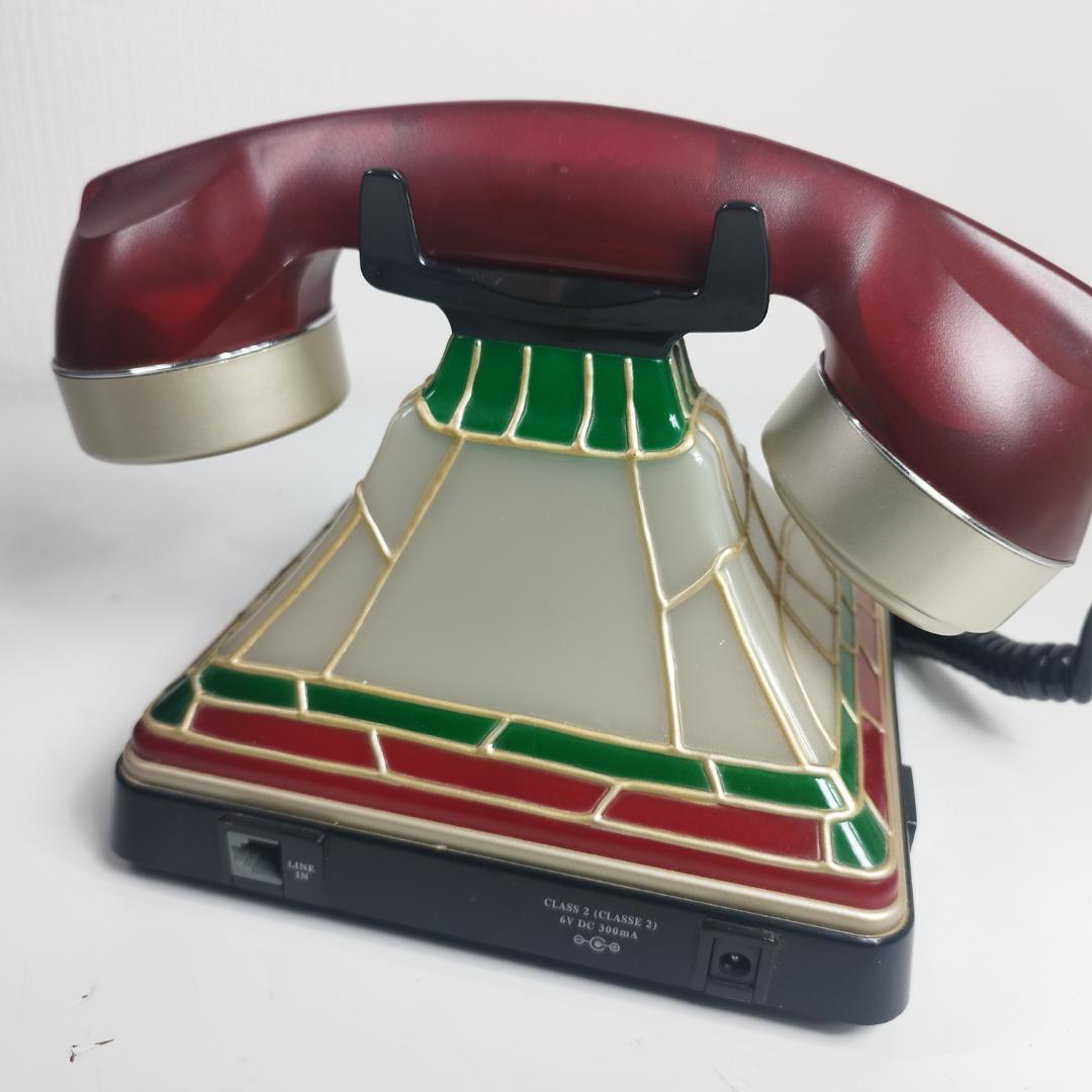 コカコーラ ステンドグラス調 電話機 コーラ アメリカ アンティーク I082