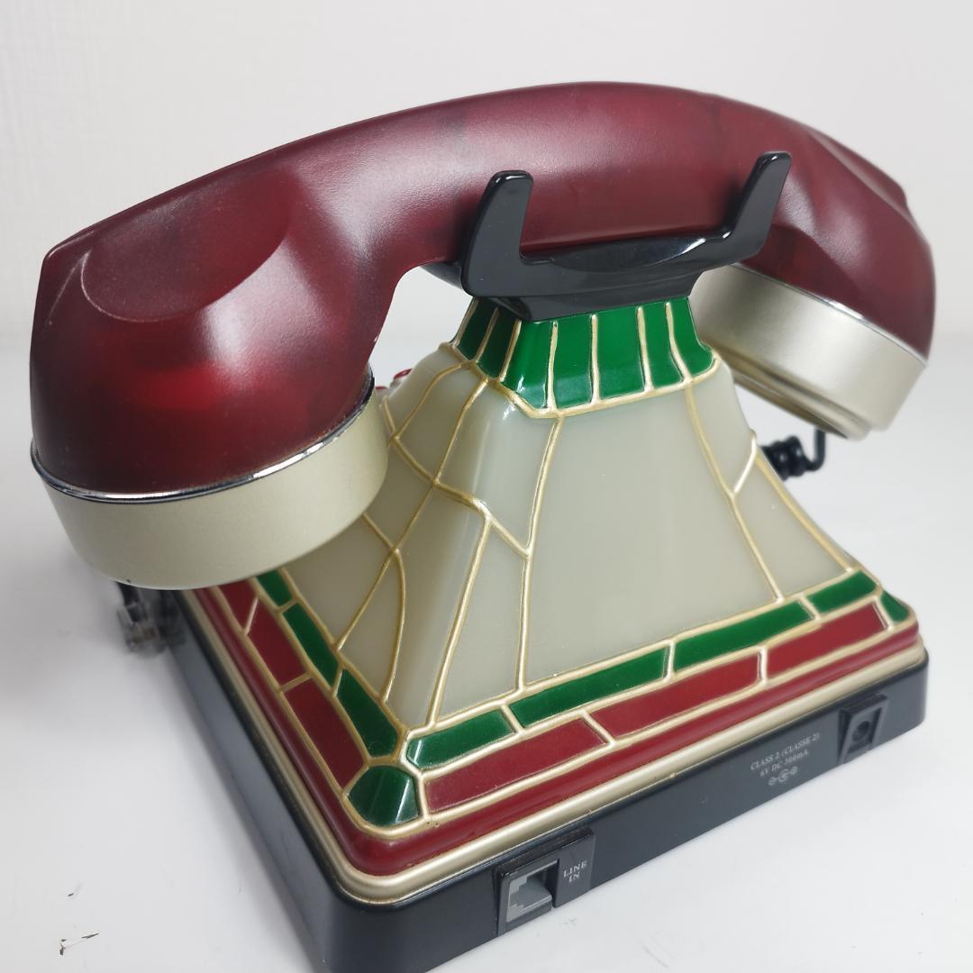 コカコーラ ステンドグラス調 電話機 コーラ アメリカ アンティーク I082