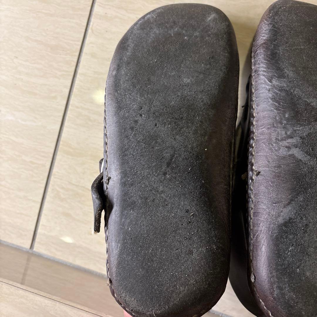 ダークブラウン バックル付き　ARROW MOCCASIN リングブーツ