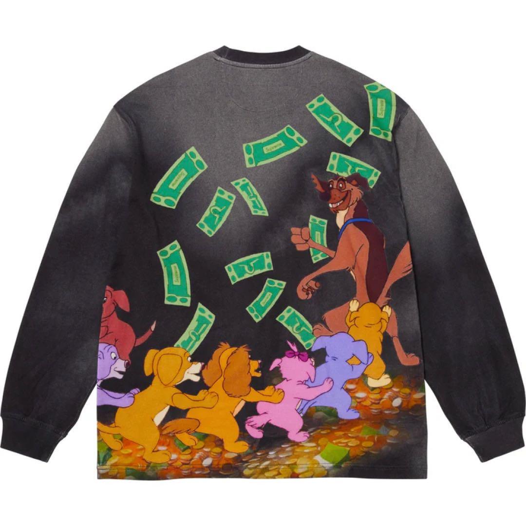 黒　Supreme All Dogs Go To Heaven L/S Top