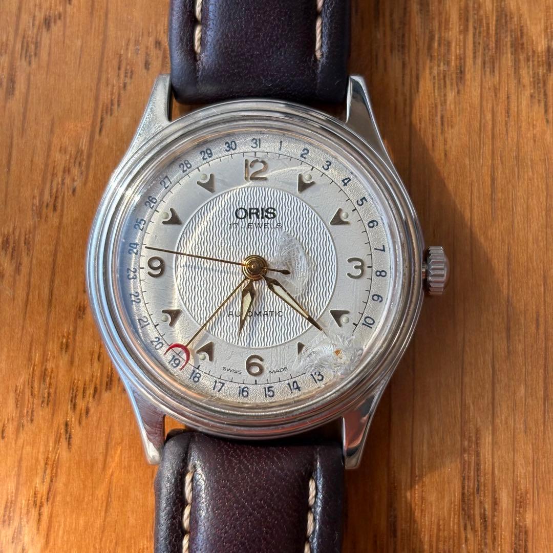 【ORIS】オリス　ポインターデイト　裏面スケルトン　自動巻　稼働品　ジャンク