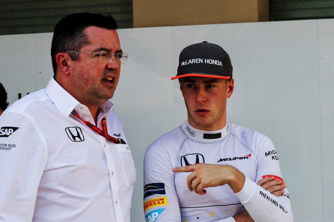 McLaren MCL32 2017 バンドーン。サイン入りミニカー1:43