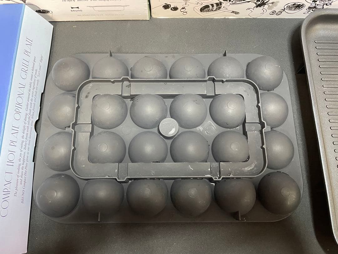 ブルーノ ホットプレート BOE021-RD（レッド）プレートセット　1341