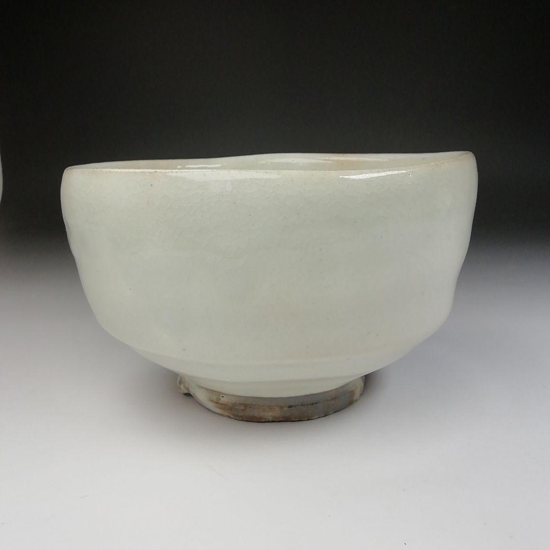 Ｔ４６１　茶碗　『粉引茶碗』『子の日窯　大島久興 作』　共箱　抹茶碗　茶道具