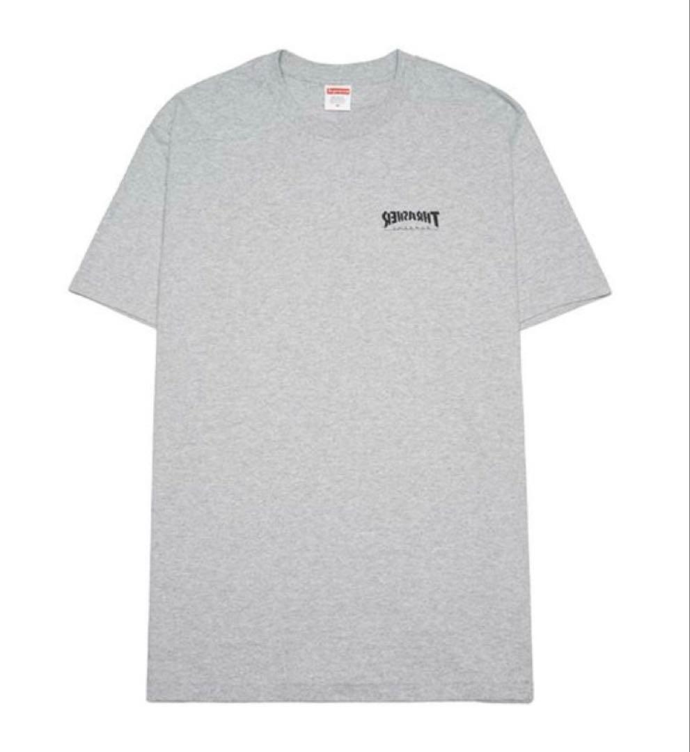 トップス Supreme x Thrasher CrossTee Heather Grey