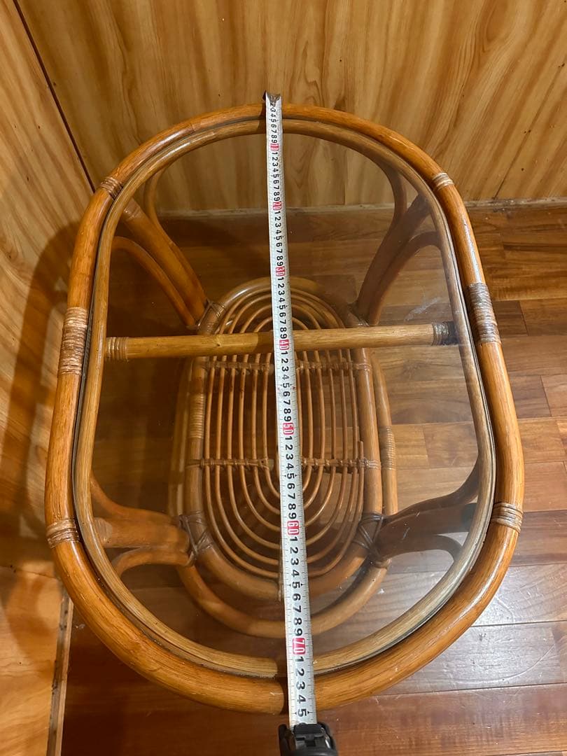 【送料込み】レトロテーブル ラタンテーブル 販売　アンティーク　ビンテージ