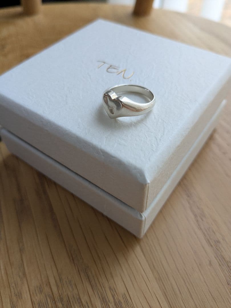 TEN. ハートシグネットリング SV 5号