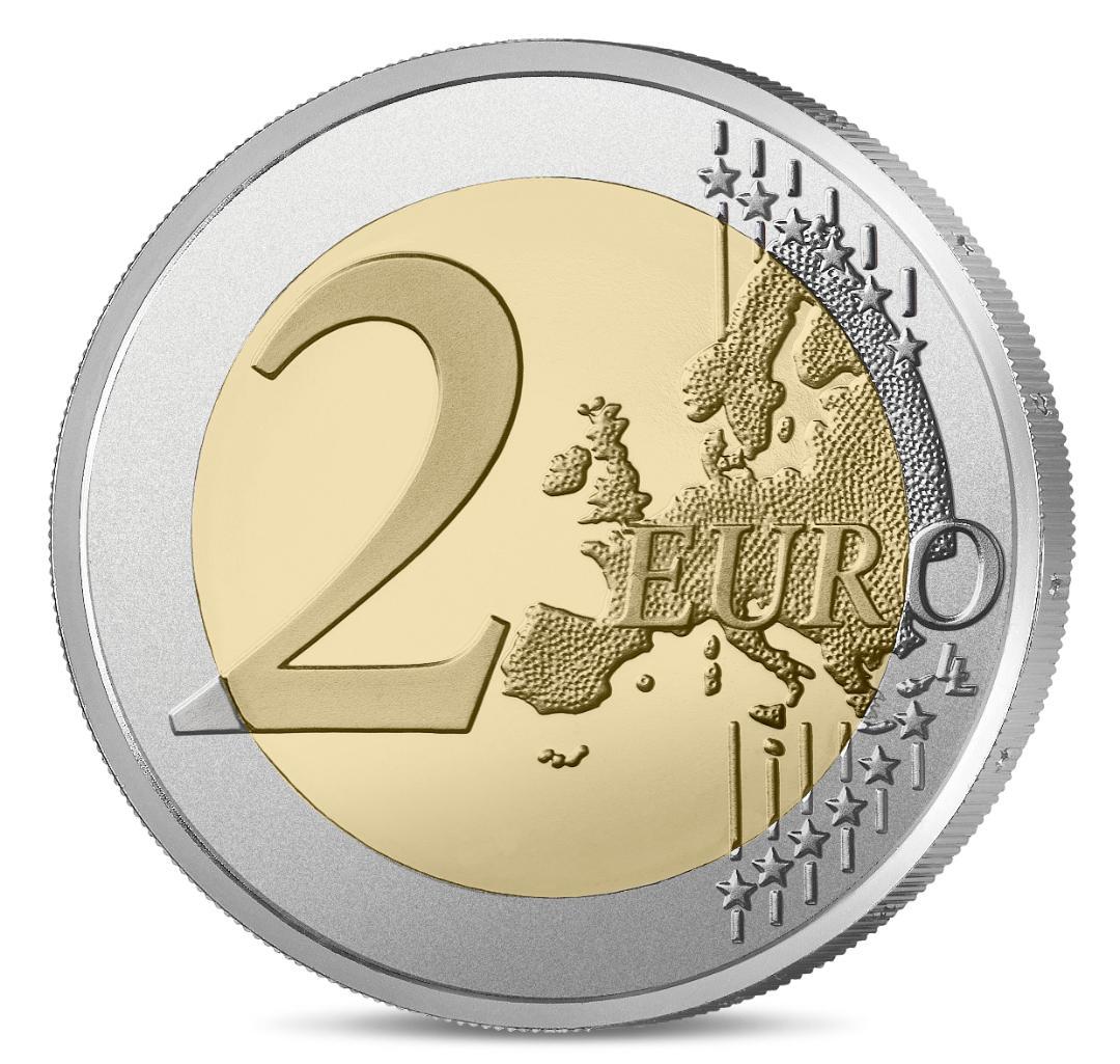 2025 フランス ルーブル美術館 2 ユーロ 白銅貨 4枚セット