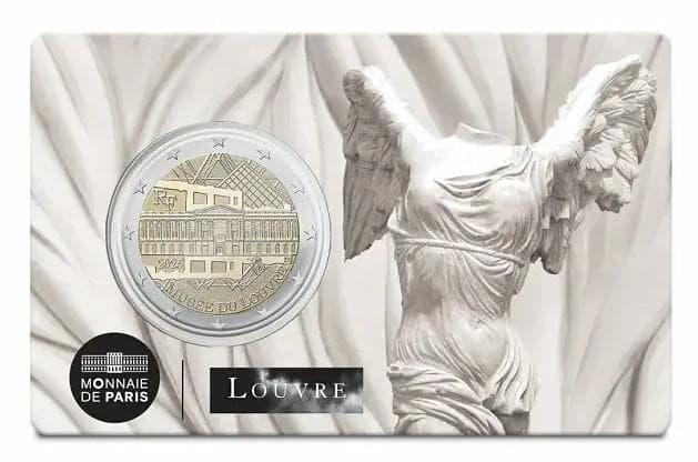 2025 フランス ルーブル美術館 2 ユーロ 白銅貨 4枚セット