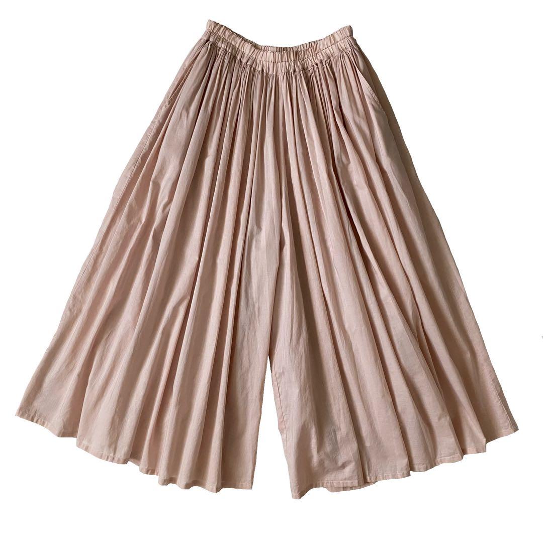 未使用品 FRANCESCA AMAM LABEL ギャザー パンツ キュロット