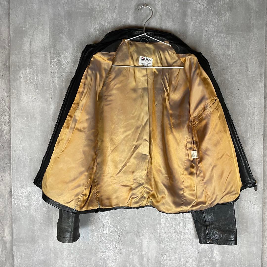 【イギリス製】DUFFER レザージャケット シングルライダース 高級