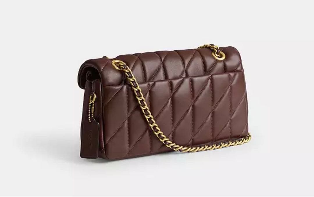 coach コーチタビーショルダー バッグ26 ブラウン CP150