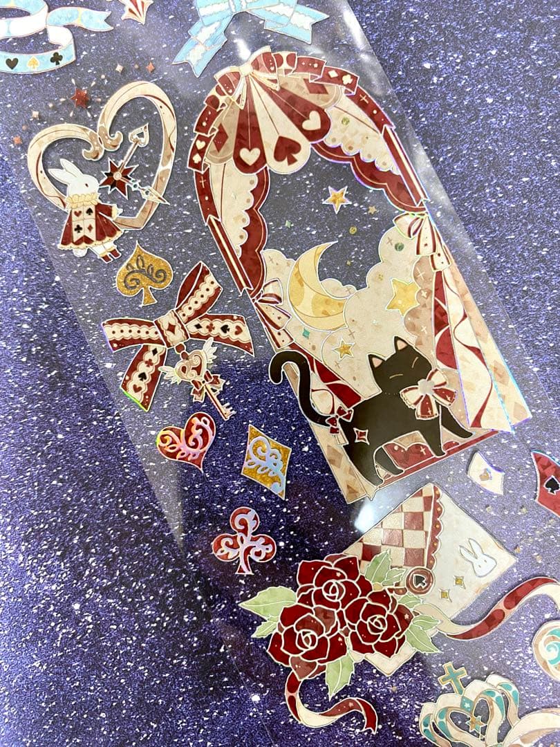 K151】海外PET マスキングテープ　マステ切り売り　アリス　祈愿Alice