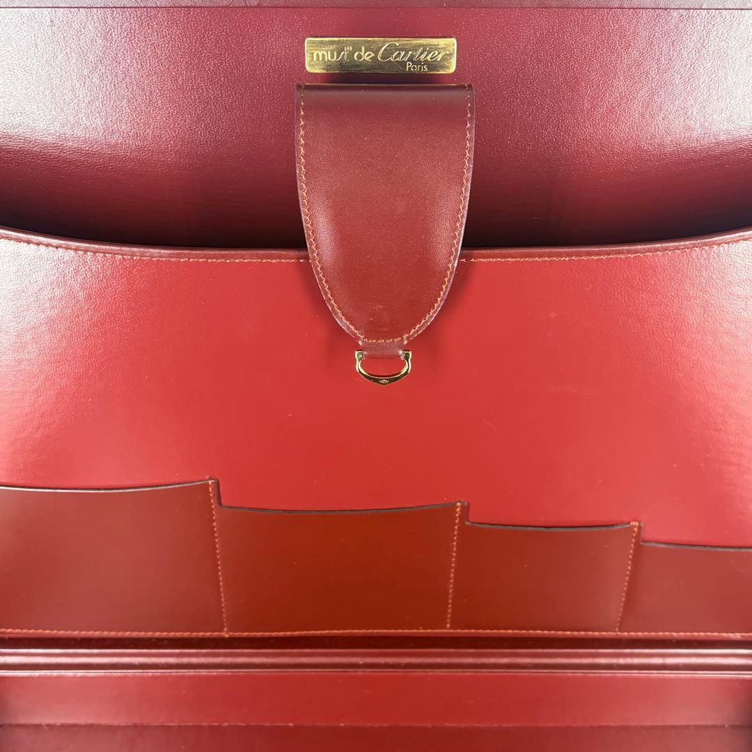 カルティエ　Cartier アタッシュケース マストライン ボルドー