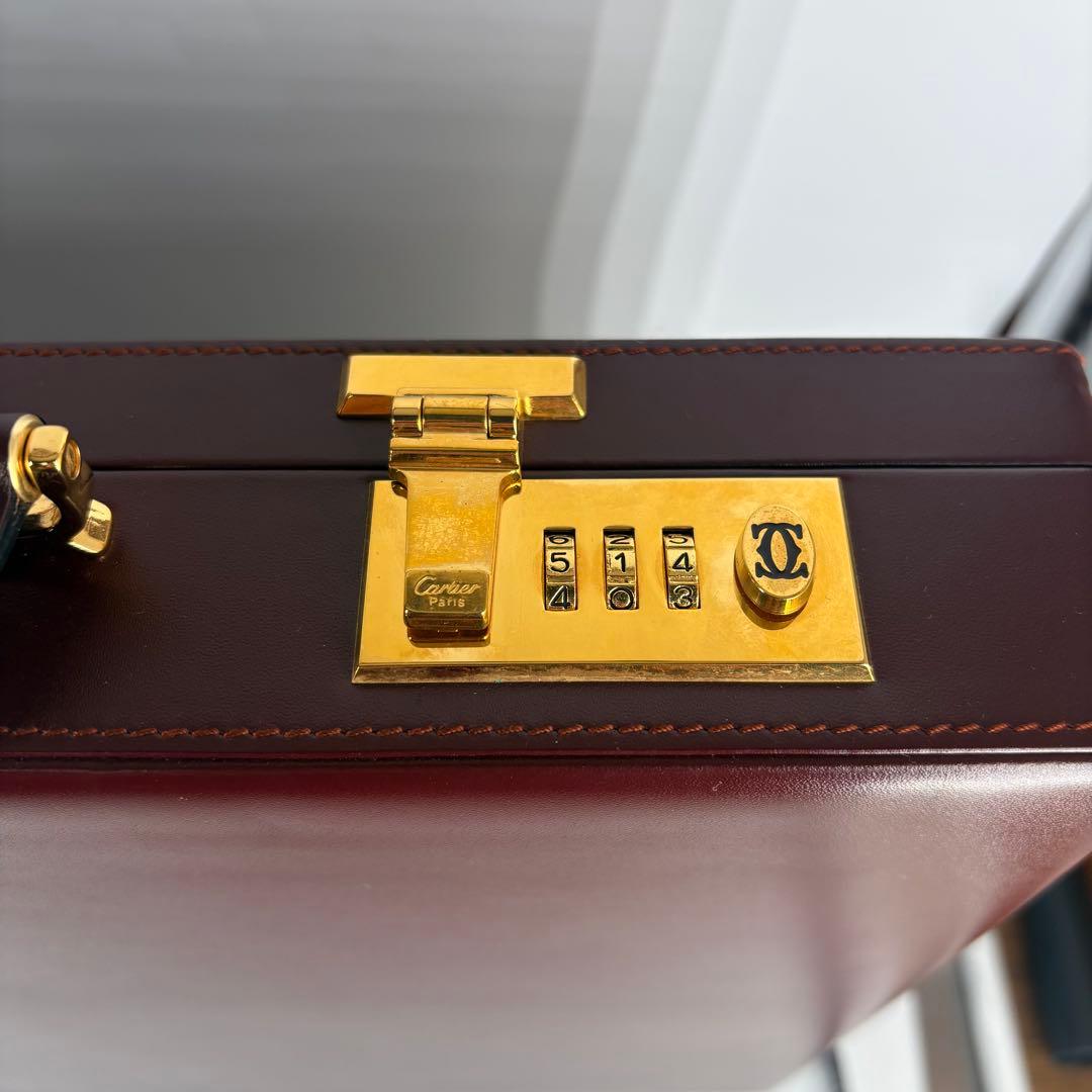 カルティエ　Cartier アタッシュケース マストライン ボルドー