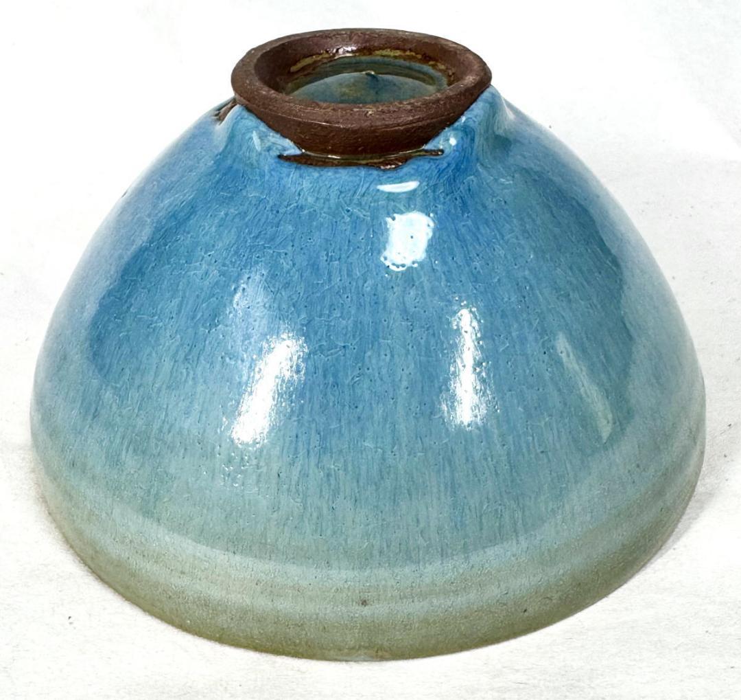 鈞窯 窯変紫斑釉茶碗 五大名窯 中国古玩 唐物 茶道具 骨董 WWTT383