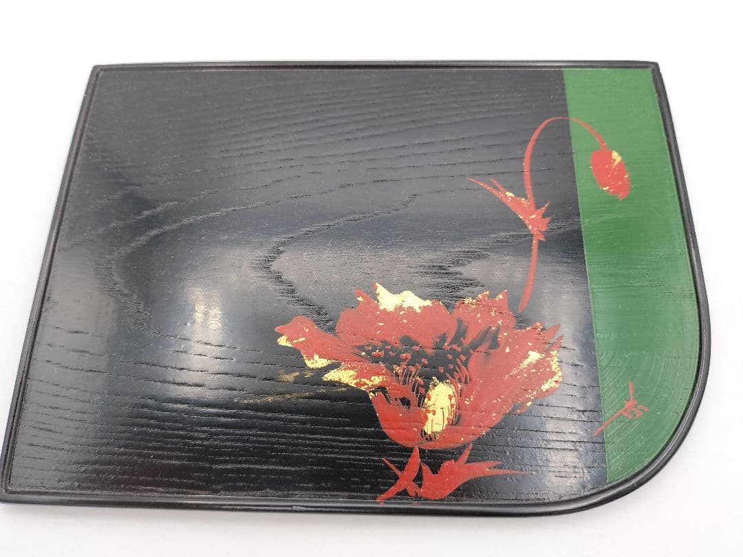 a997 銘々盆 合作 誰か袖 十作 木箱 茶道具 古物 懐石 菓子器　銘々皿