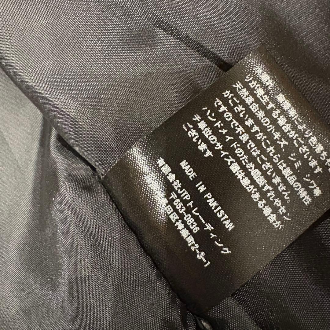 未使用品 JTPLEATHER 黒 シングル ライダース ジャケット M