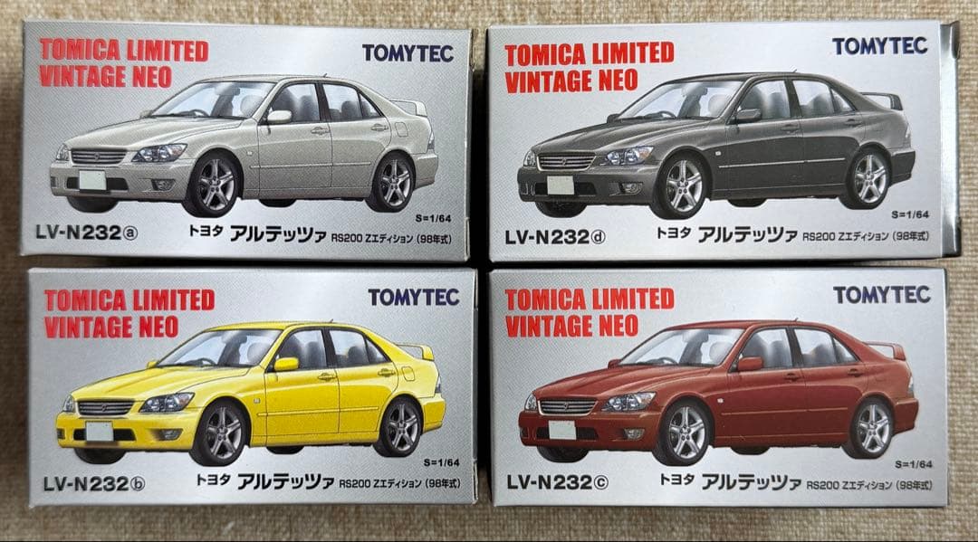トミカリミテッドビンテージネオ　LV-N232 a,b,c,d 4色セット