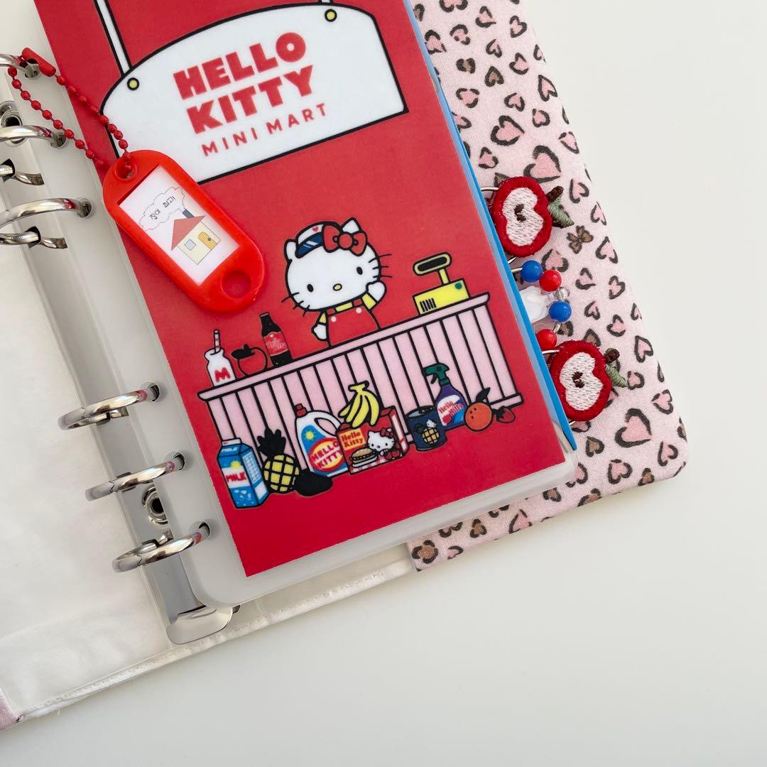 本日のみの出品　韓国　バインダー　貯金　カバー　猫　りんご　リフィル　2