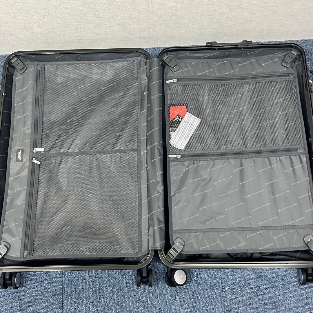 ほぼ未使用 スイスミリタリー スーツケース キャリーケース チタン 105L
