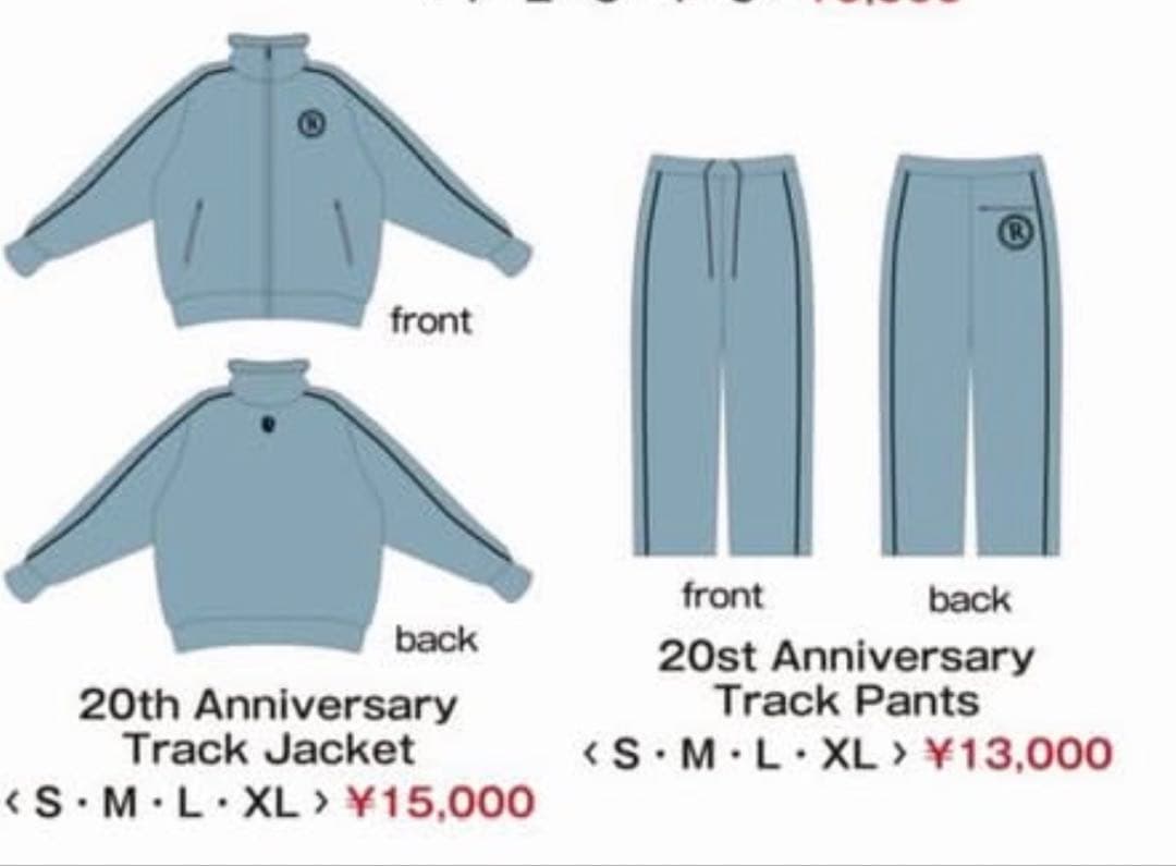 RADWIMPS 20th LIVE ジャージセットアップ