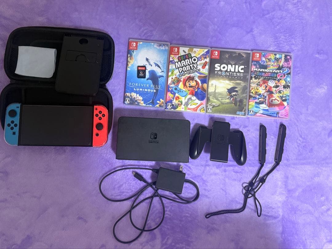 Nintendo Switch ネオンブルー/レッド 本体とゲームセット