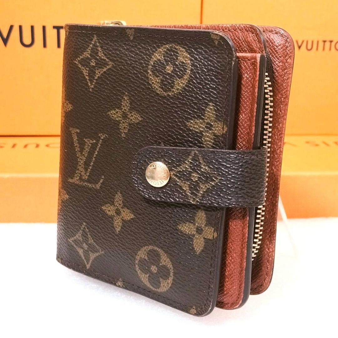 コンパクトジップ モノグラム ラウンドファスナー ウォレット ルイヴィトン