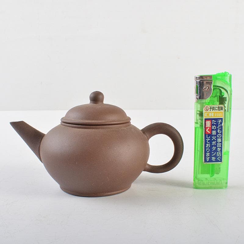 中国　荊渓恵孟臣銘　紫砂　朱泥　急須　茶壷　C　R6268