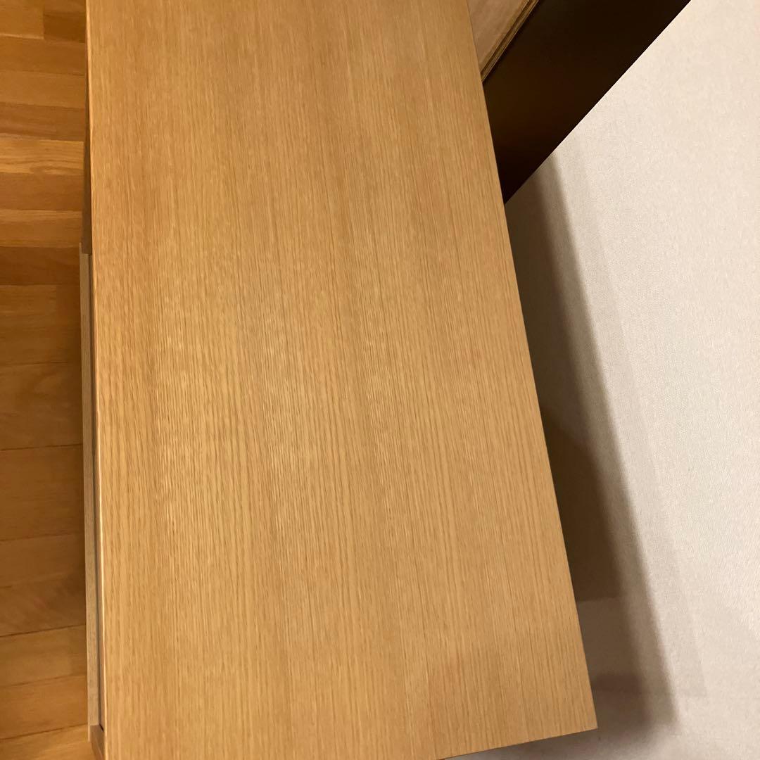 無印良品/オーク材/スライドドアキャビネット