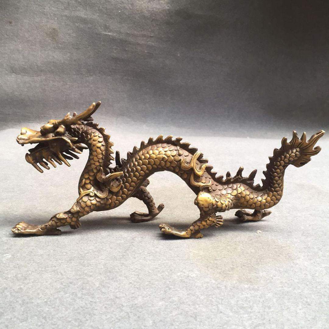 銅 細工 竜 干支竜 商売繁盛 家庭 事務 風水 開運 招財 置物 工芸品
