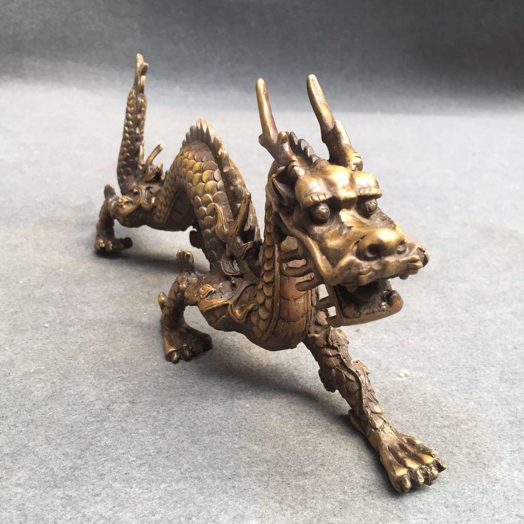 銅 細工 竜 干支竜 商売繁盛 家庭 事務 風水 開運 招財 置物 工芸品