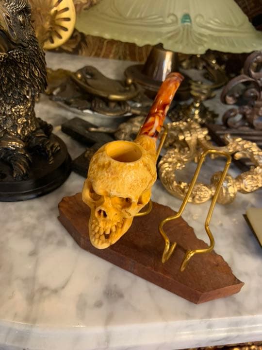 メシャムパイプ　ヤニク　ドクロ