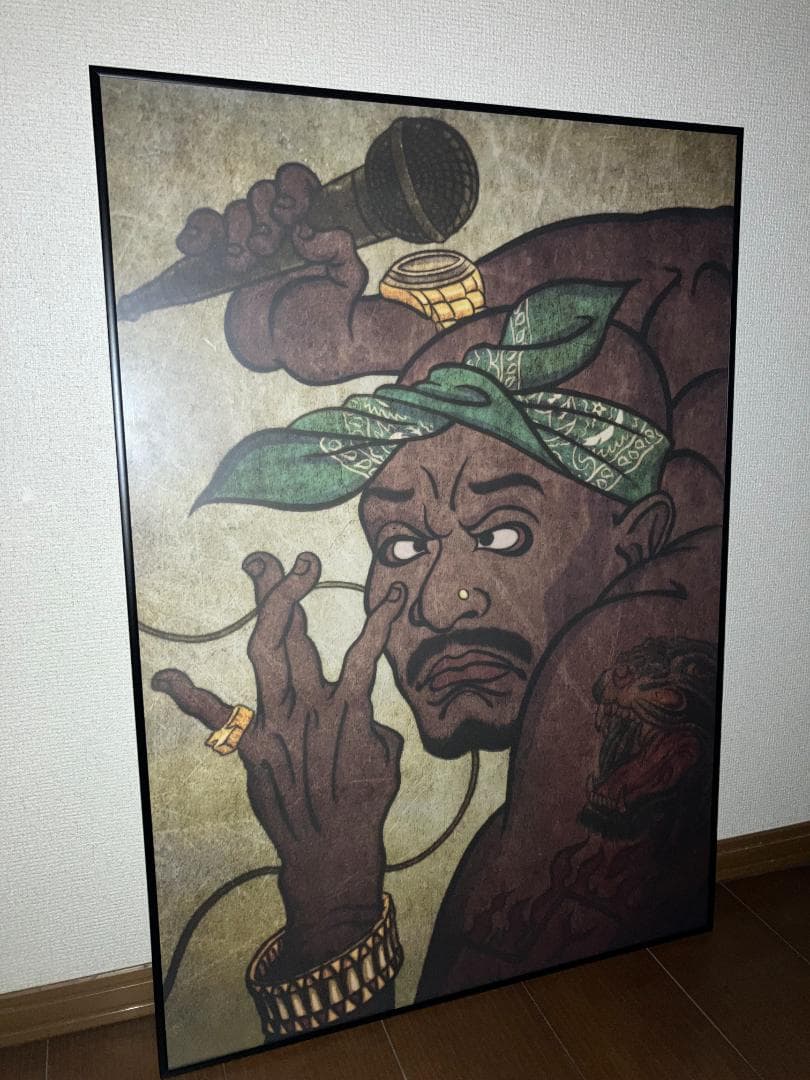 完売商品！APPLEBUM アップルバム 2PAC 浮世絵 ポスター（額付）