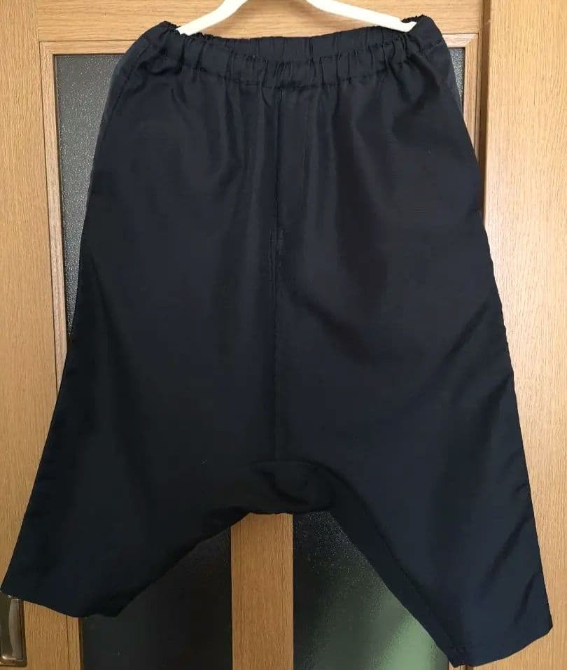 土日祝日セールブラックコムデギャルソン サルエルパンツ