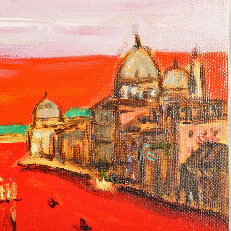 市村司作　油絵　F3号　「ヴェネツィア」　額装　C　R6737B