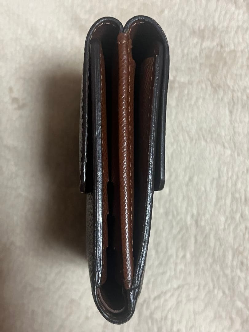 美品 ルイヴィトン モノグラム三つ折財布 Wホック