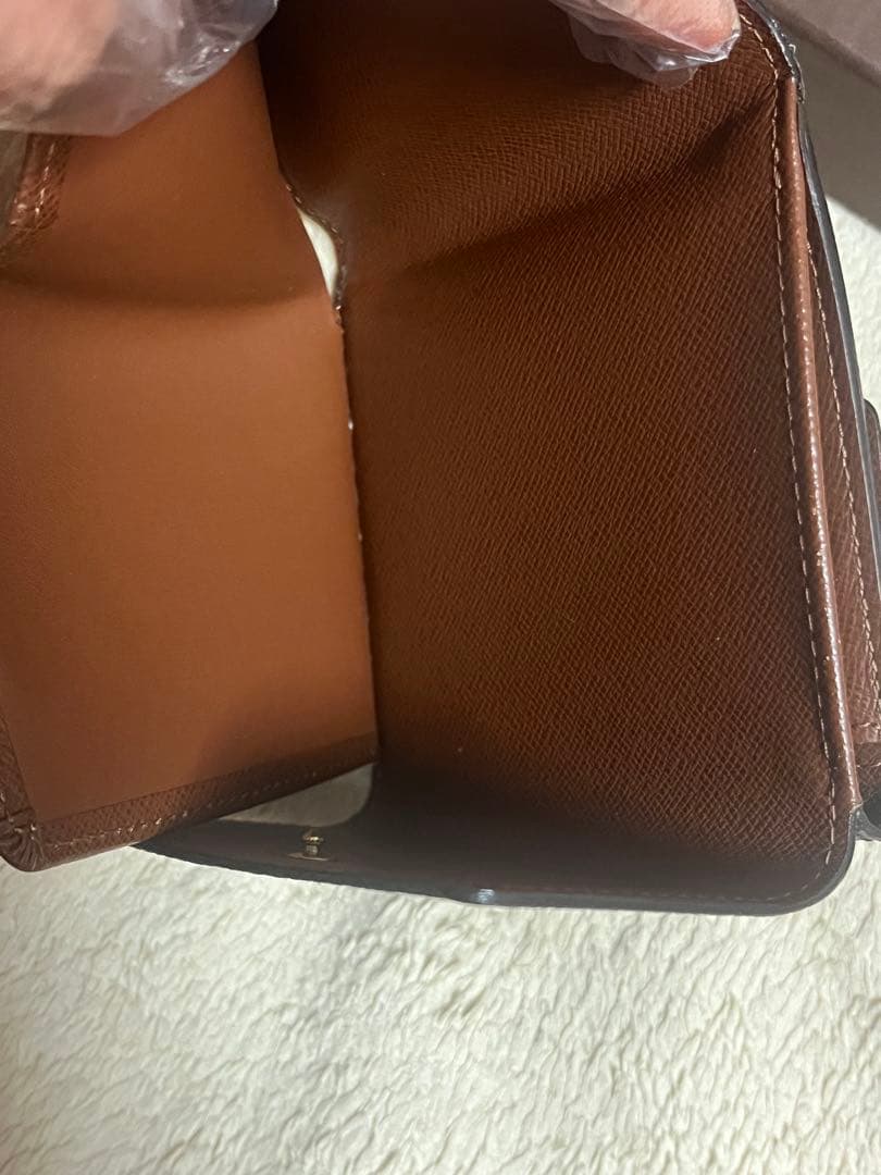 美品 ルイヴィトン モノグラム三つ折財布 Wホック