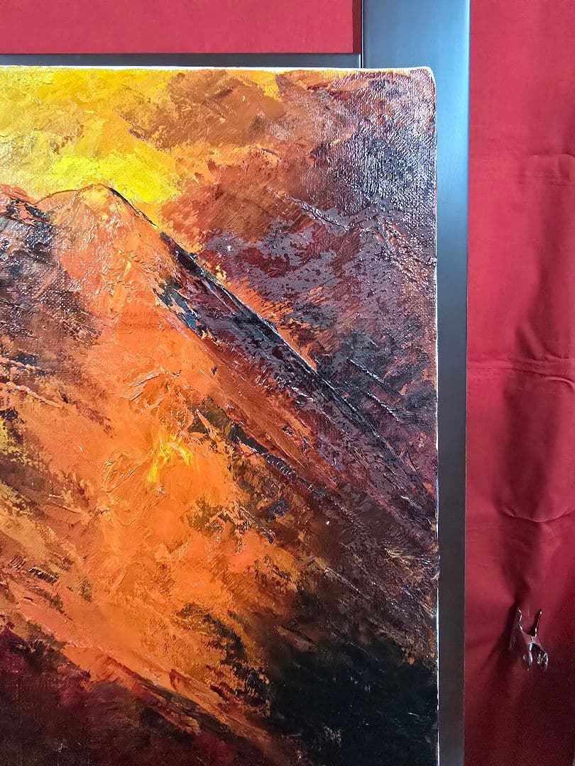 (ART)伊吹浩一真筆(赤富士)6号