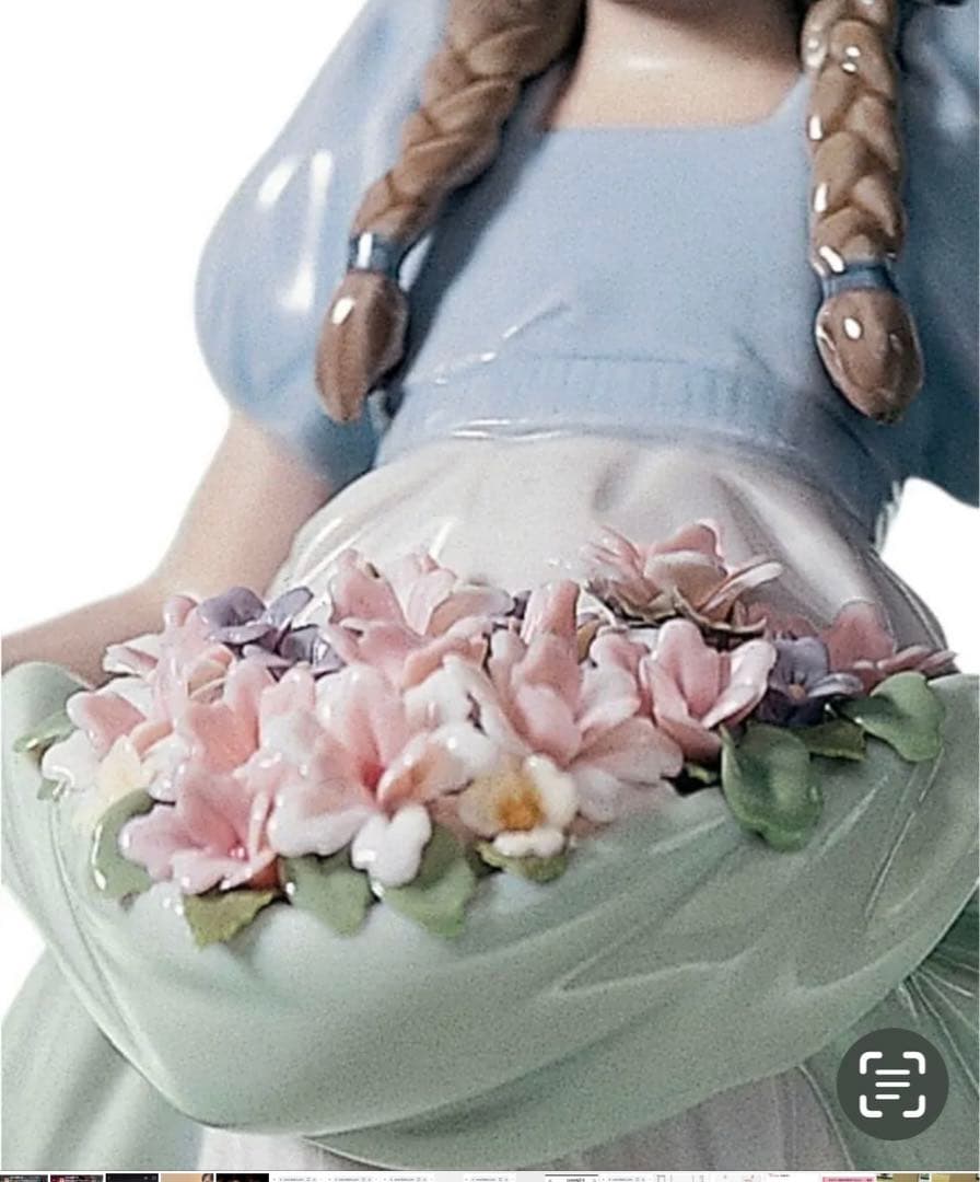 専用品です。Lladro 少女像 陶器製 約23cm 元箱付き