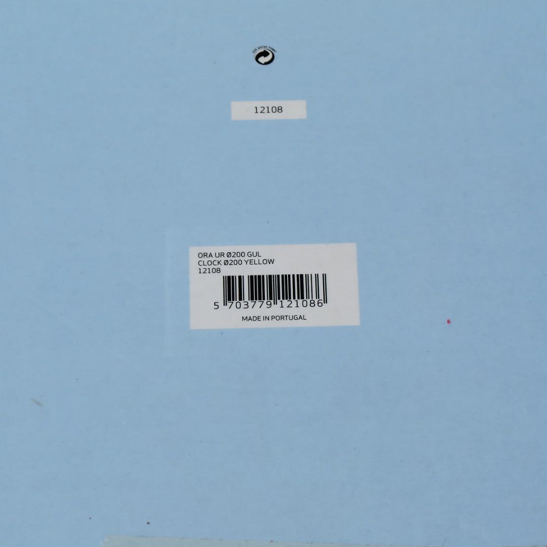 デンマーク kahlerケーラー ORA 陶器 掛時計 イエロー 北欧インテリア