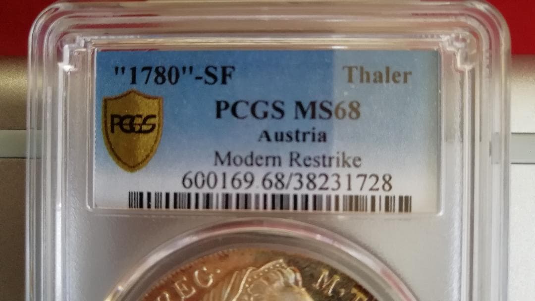 1780 オーストリア PCGS 銀貨 マリアテレジア アンティーク 