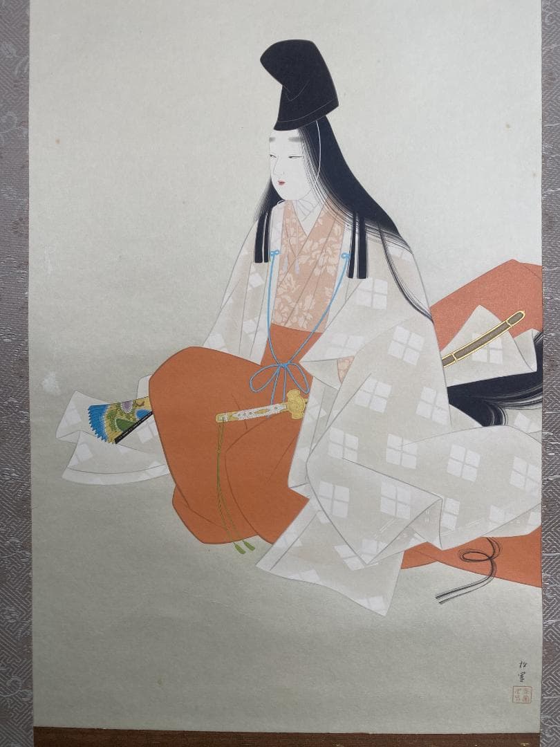 も*ル様 上村松園【複製】『静』限定33/200 美品 美人図 静御前 小学館