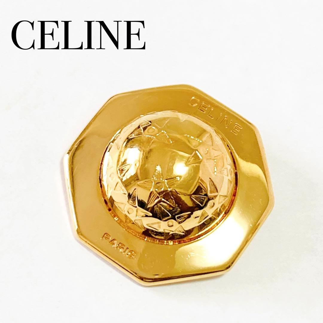 CELINE スターボール ブローチ ゴールド ヴィンテージ A258017