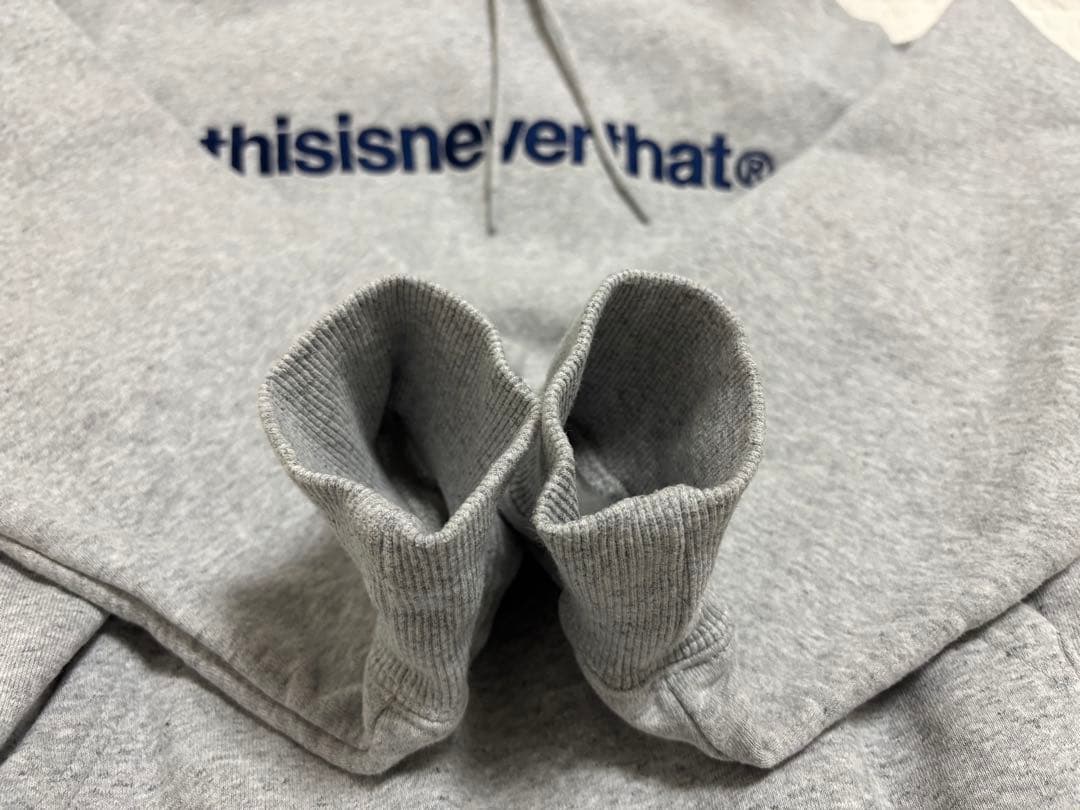 thisisneverthat パーカー グレー Ｌサイズ