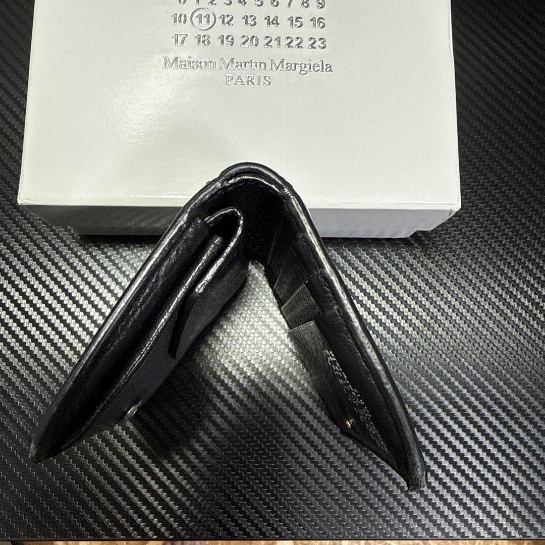 マルジェラ　二つ折り財布(黒)