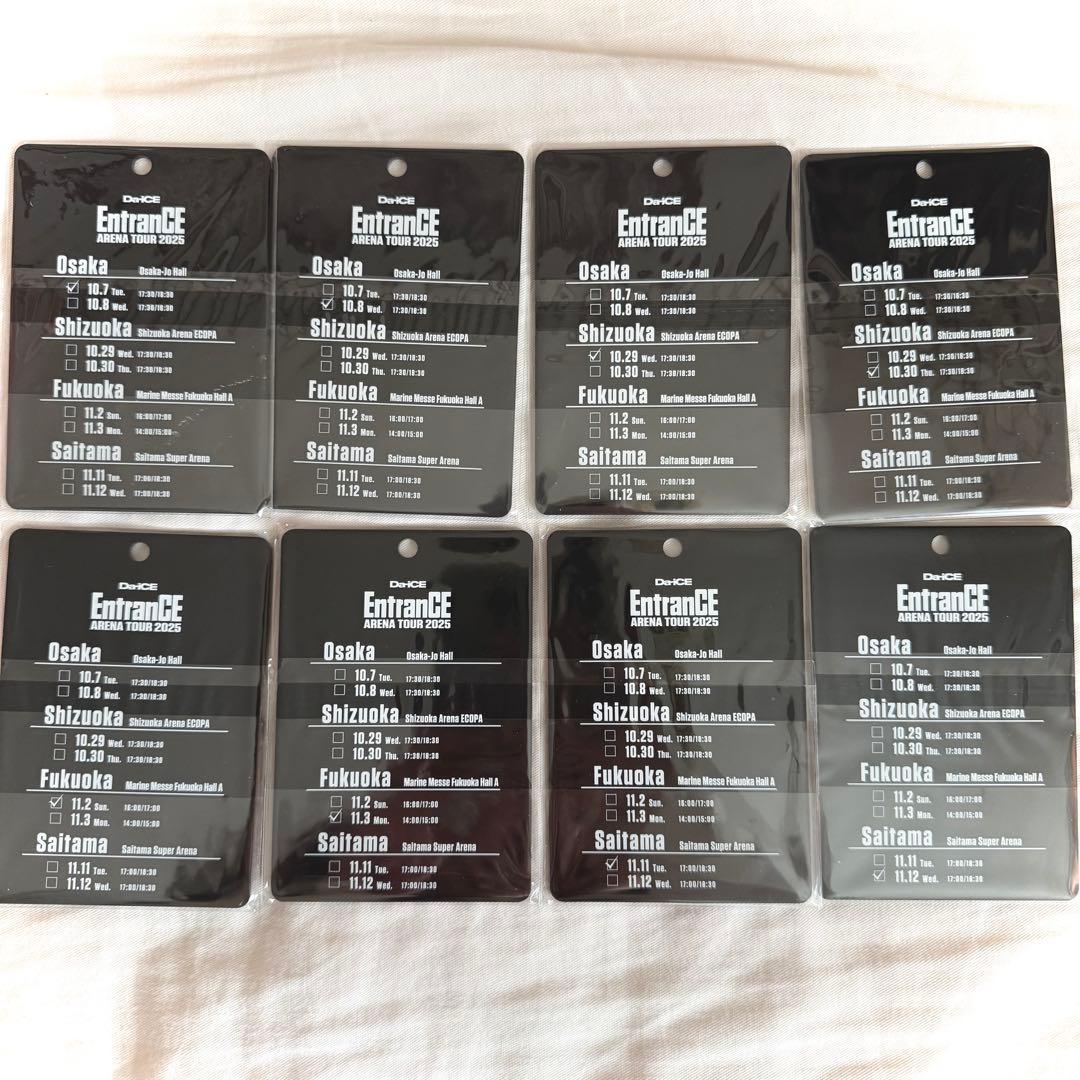 Da-iCE ARENA TOUR EntarnCE アクリルプレートパス全種